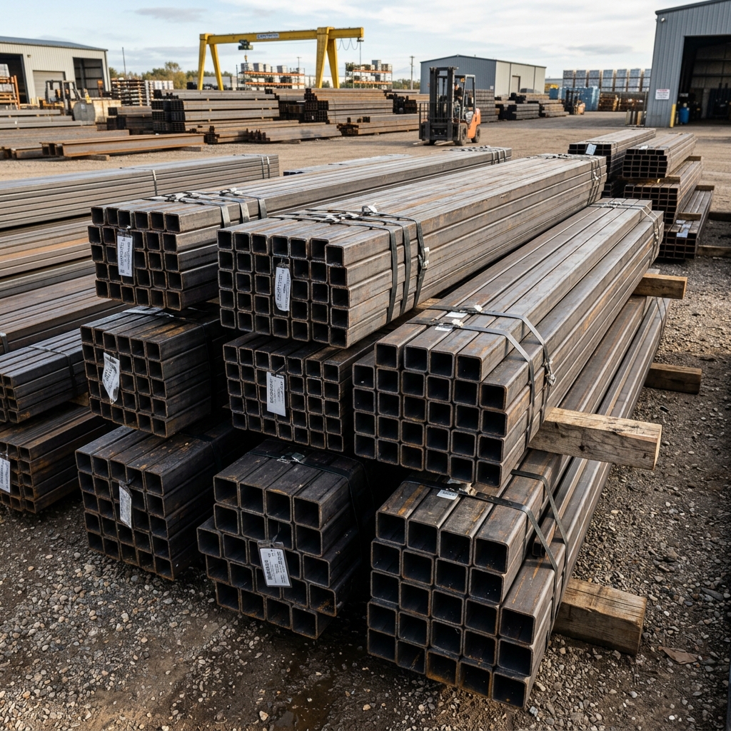 Square & Rectangular Hollow Section Pipes (SHS & RHS) ready inventory in central stockyard - gisquarepipe.com